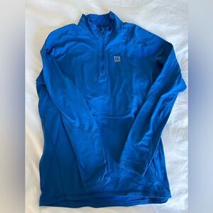 66 North Iceland royal blue waffle quarter zip, Large L